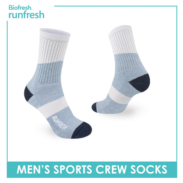 Biofresh Runfresh Men’s Cotton Thick Sports Crew Socks 1 pair RRMS532