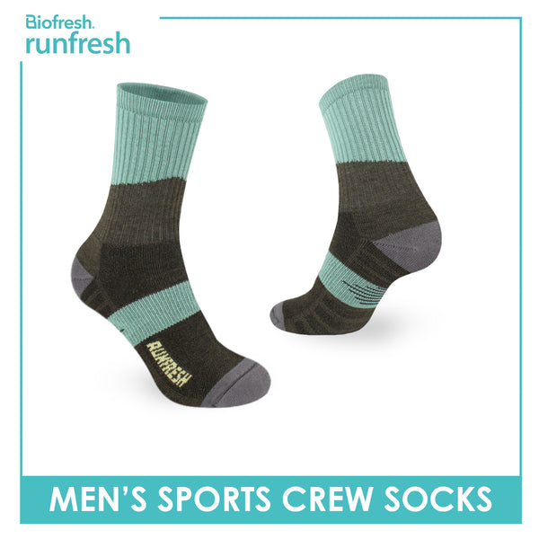 Biofresh Runfresh Men’s Cotton Thick Sports Crew Socks 1 pair RRMS532