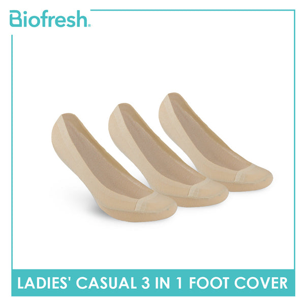 Biofresh Ladies' Antimicrobial Lite Thin Casual Foot Cover 3 pairs in a pack RSFCG1