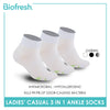 Biofresh Ladies’ Green Tea Lite Casual Ankle Socks 3 pairs in 1 pack RTLCKG2