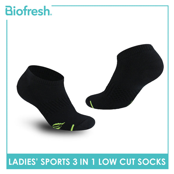 Biofresh Ladies’ Green Tea Sports Low Cut Socks 3 pairs in 1 pack RTLSKG1
