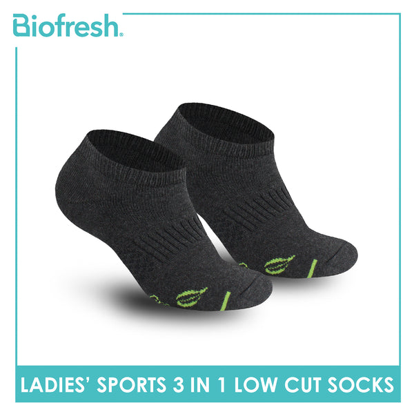 Biofresh Ladies’ Green Tea Sports Low Cut Socks 3 pairs in 1 pack RTLSKG1