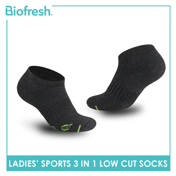 Biofresh Ladies’ Green Tea Sports Low Cut Socks 3 pairs in 1 pack RTLSKG1
