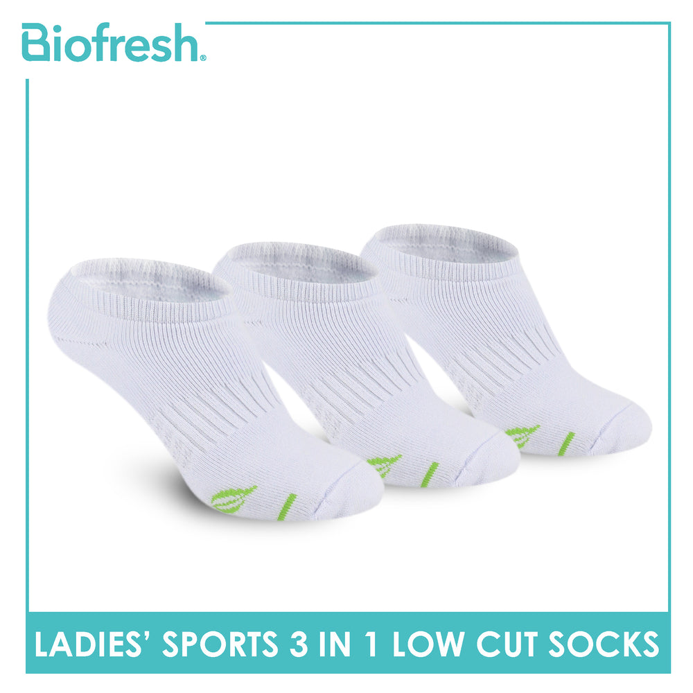 Biofresh Ladies’ Green Tea Sports Low Cut Socks 3 pairs in 1 pack RTLSKG1