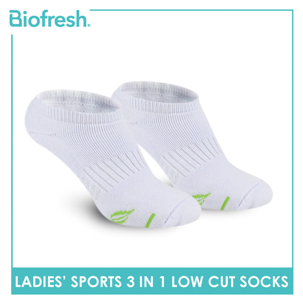 Biofresh Ladies’ Green Tea Sports Low Cut Socks 3 pairs in 1 pack RTLSKG1