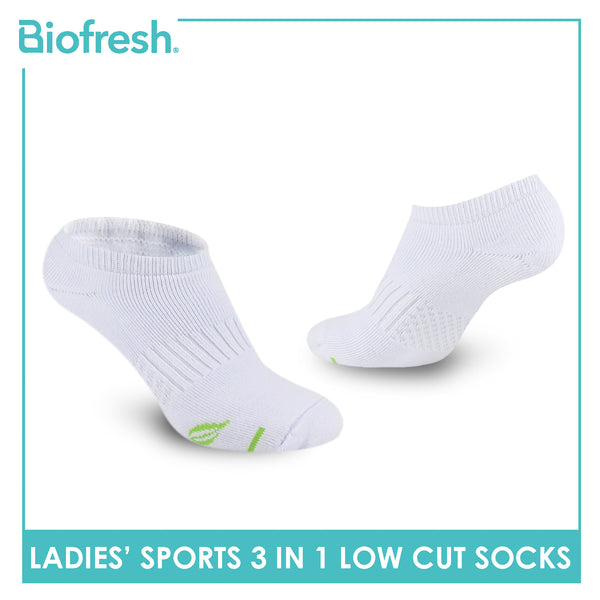 Biofresh Ladies’ Green Tea Sports Low Cut Socks 3 pairs in 1 pack RTLSKG1