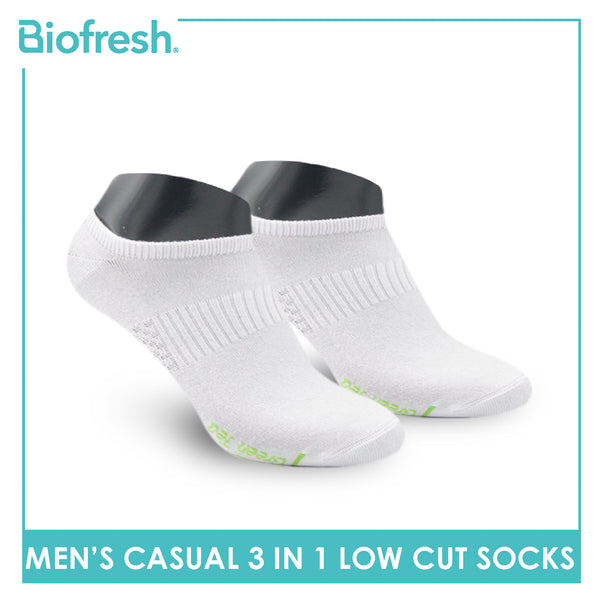 Biofresh Men’s Green Tea Lite Casual Low Cut Socks 3 pairs in 1 pack RTMCKG1