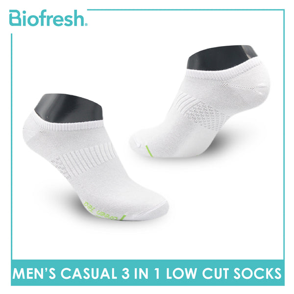Biofresh Men’s Green Tea Lite Casual Low Cut Socks 3 pairs in 1 pack RTMCKG1