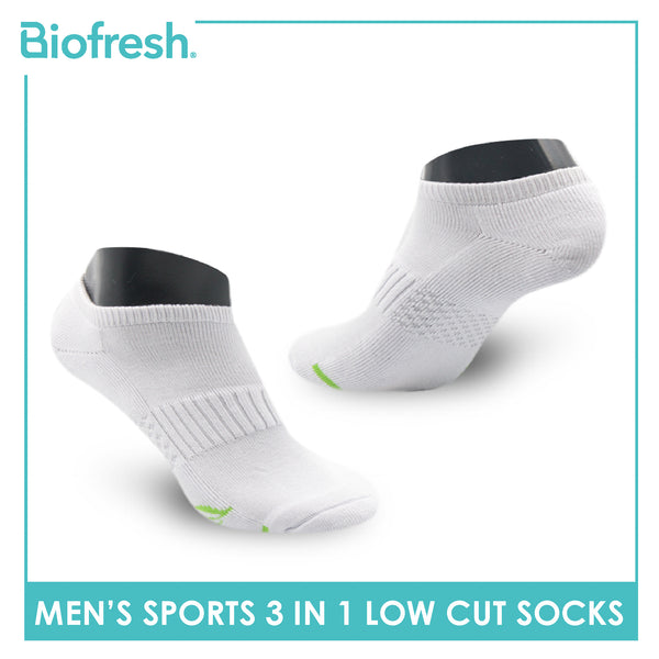 Biofresh Men’s Green Tea Sports Low Cut Socks 3 pairs in 1 pack RTML-220