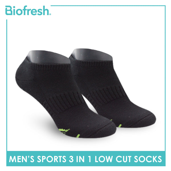 Biofresh Men’s Green Tea Sports Low Cut Socks 3 pairs in 1 pack RTML-220