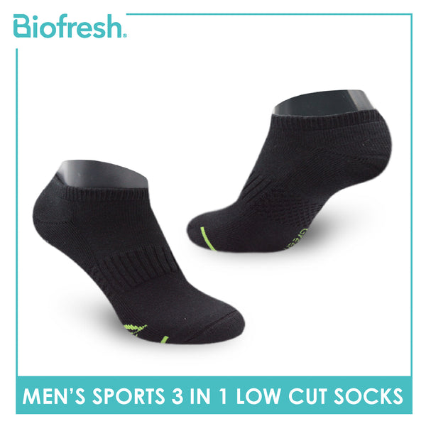 Biofresh Men’s Green Tea Sports Low Cut Socks 3 pairs in 1 pack RTML-220