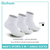 Biofresh Men’s Green Tea Sports Ankle Socks 3 pairs in 1 pack RTMSKG1H