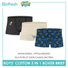 Biofresh | SpongeBob Boys' Antimicrobial Cotton Boxer Brief 3 pieces in a pack SBBBBG511