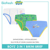 Biofresh | SpongeBob Boys' Antimicrobial Cotton Bikini Brief 3 pieces in a pack SBBBKG511
