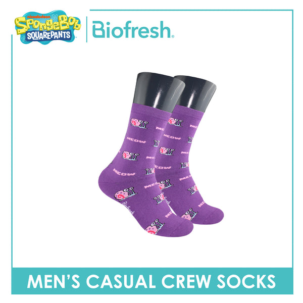 Biofresh | SpongeBob Men’s Cotton Light Performance Crew Socks 1 pair SBRMC4401