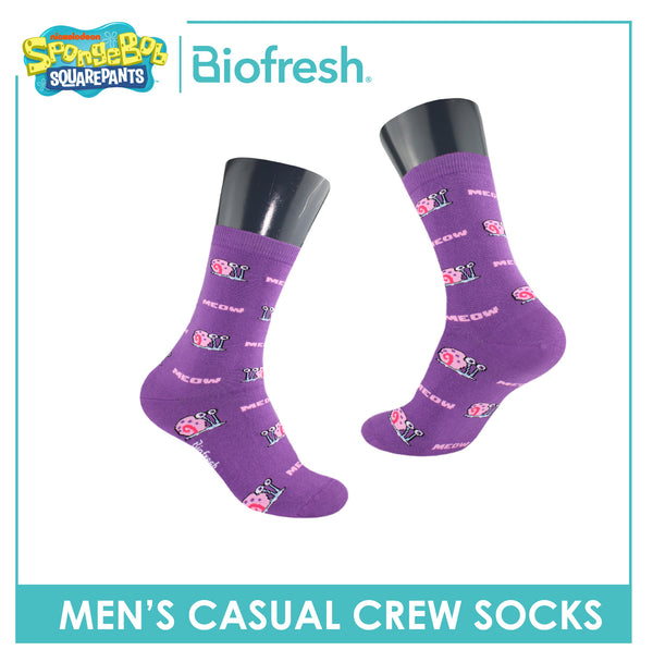 Biofresh | SpongeBob Men’s Cotton Light Performance Crew Socks 1 pair SBRMC4401