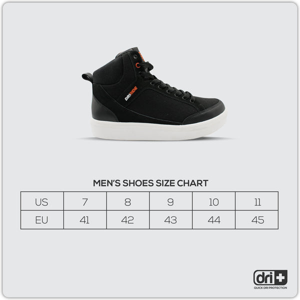 Dri Plus Men’s DRI+RIDE Urban Full Grain Leather Mid Cut Sneaker Shoes HDMH3401