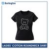 Burlington Ladies' Cotton Bearlington Collection Roundneck Shirt 1pc TBLDSR1