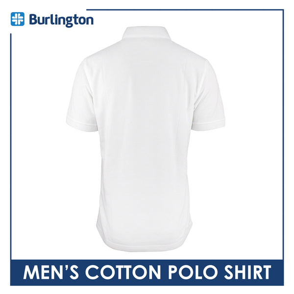 Burlington Men’s Cotton Embroidered Bearlington Collection Polo Shirt 1pc TBMESP1