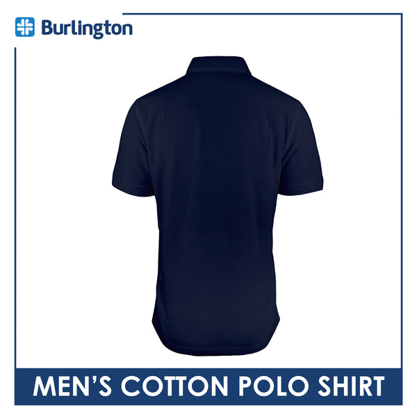 Burlington Men’s Cotton Embroidered Bearlington Collection Polo Shirt 1pc TBMESP4