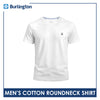 Burlington Men’s Cotton Embroidered Bearlington Collection Roundneck Shirt 1pc TBMESR1