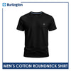 Burlington Men’s Cotton Embroidered Bearlington Collection Roundneck Shirt 1pc TBMESR2