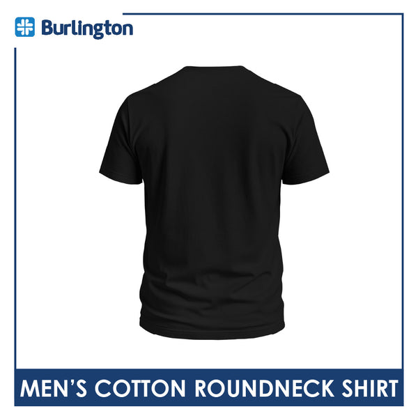 Burlington Men’s Cotton Embroidered Bearlington Collection Roundneck Shirt 1pc TBMESR2