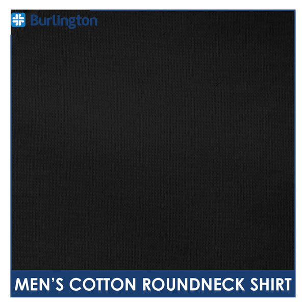 Burlington Men’s Cotton Embroidered Bearlington Collection Roundneck Shirt 1pc TBMESR2