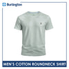 Burlington Men’s Cotton Embroidered Bearlington Collection Roundneck Shirt 1pc TBMESR3