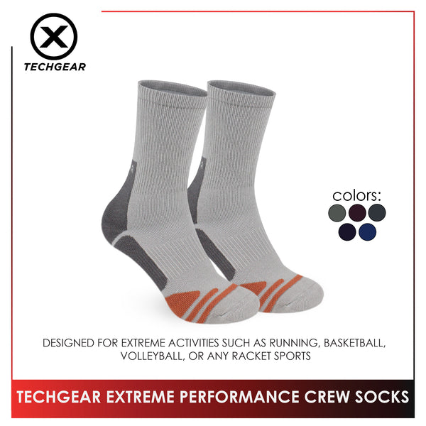 Burlington Men’s Techgear Extreme Performance Crew Socks 1 pair TGMK532