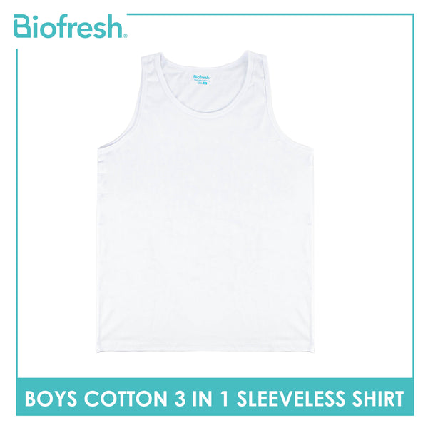 Biofresh Boy's Antimicrobial Cotton Sleeveless Shirt 3 Pieces in a pack UBCSSG1