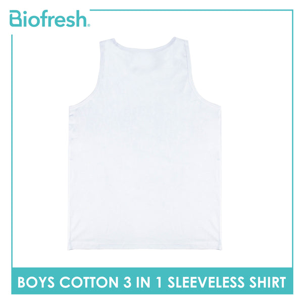 Biofresh Boy's Antimicrobial Cotton Sleeveless Shirt 3 Pieces in a pack UBCSSG1