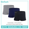 Biofresh Boy's Antimicrobial Seamless Boxer Brief 3 pieces in a pack UCBBG17