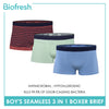 Biofresh Boys' Antimicrobial Seamless Boxer Brief 3 pieces in a pack UCBBG19