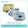 Biofresh Boys' Antimicrobial Cotton Boxer Brief 3 pieces in a pack UCBBG521