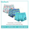 Biofresh Boys' Antimicrobial Cotton Boxer Brief 3 pieces in a pack UCBBG522