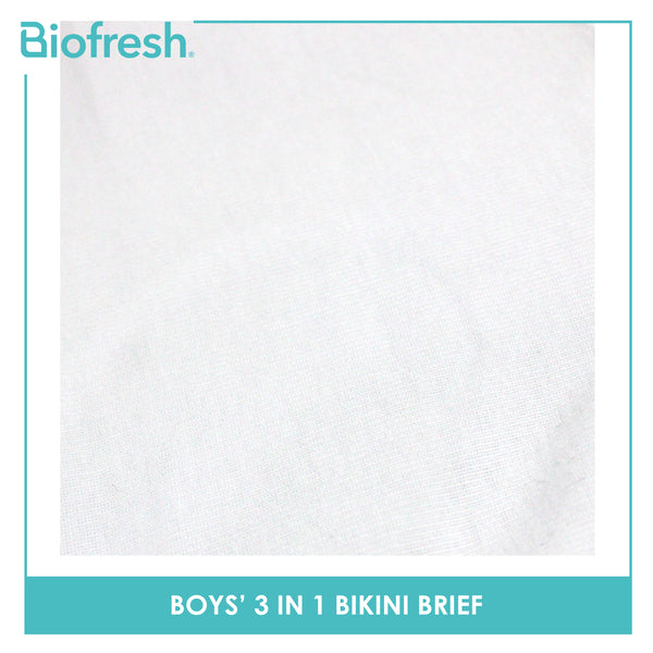 Biofresh Boys' Antimicrobial Cotton Bikini Brief 3 pieces in a pack UCBCG19