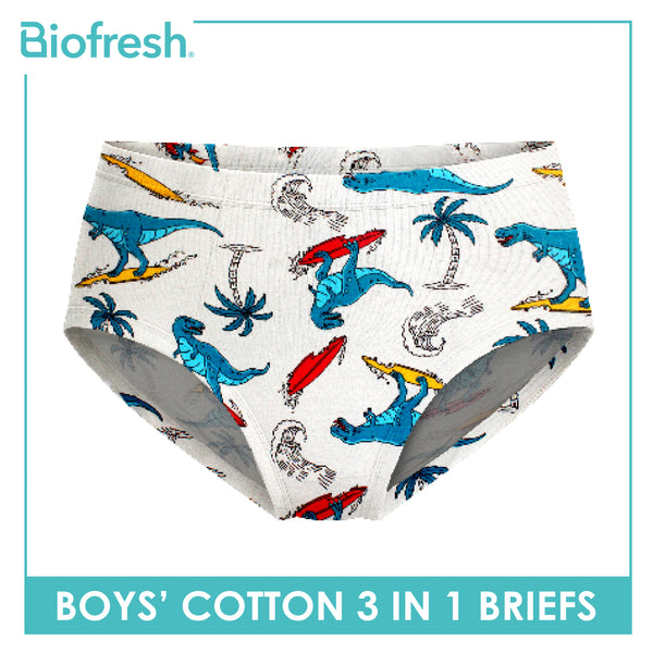 Biofresh Boys' Antimicrobial Cotton Brief 3 pieces in a pack UCBCG521