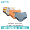 Biofresh Boys' Antimicrobial Cotton Brief 3 pieces in a pack UCBCG522