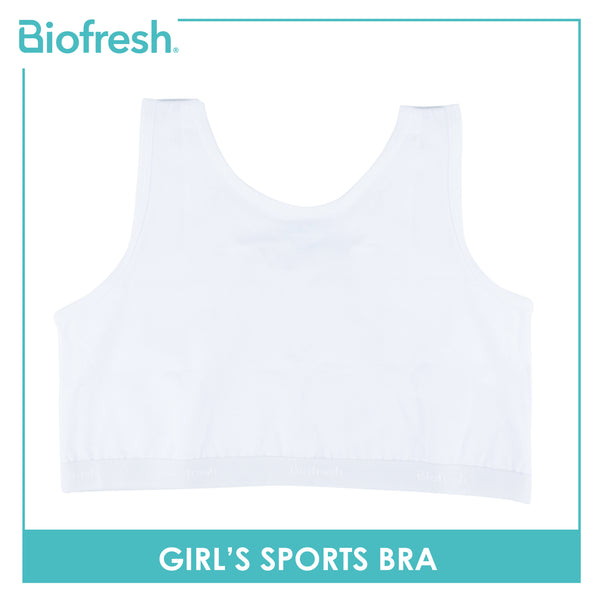 Biofresh Girls' Antimicrobial Sports Bra 1 piece UGBR01