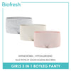 Biofresh Children's Antimicrobial Cotton Boyleg Panty 3 pieces in a pack UGPBG3