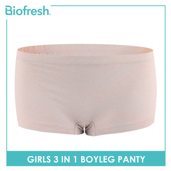 Biofresh Children's Antimicrobial Cotton Boyleg Panty 3 pieces in a pack UGPBG3