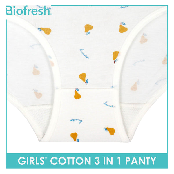 Biofresh Girls' Antimicrobial Cotton Panty 3 pieces in a pack UGPKG3102