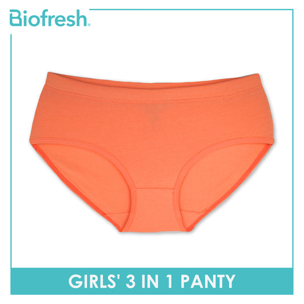 Biofresh Girls' Antimicrobial Cotton Panty 3 pieces in a pack UGPKG20