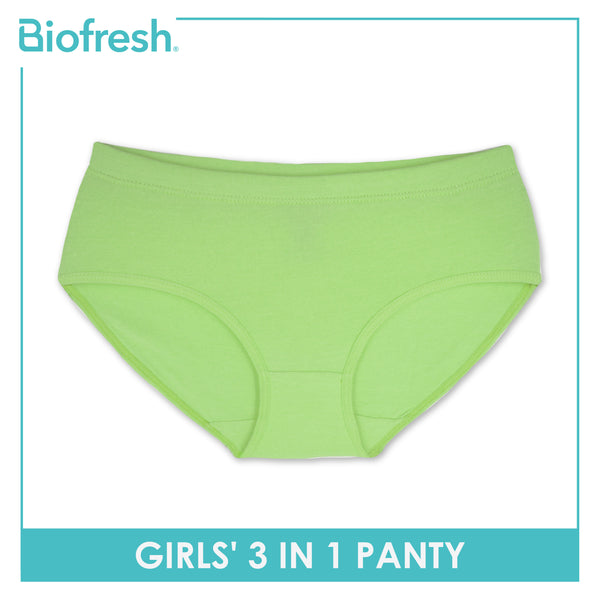 Biofresh Girls' Antimicrobial Cotton Panty 3 pieces in a pack UGPKG20