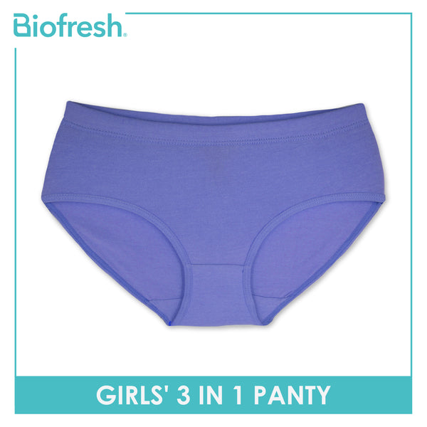 Biofresh Girls' Antimicrobial Cotton Panty 3 pieces in a pack UGPKG20