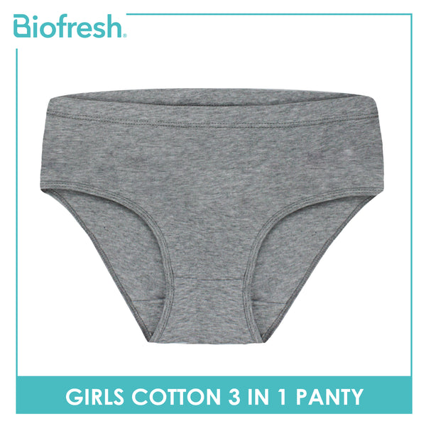 Biofresh Girls' Antimicrobial Cotton Panty 3 pieces in a pack UGPKG21