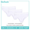 Biofresh Girls’ Antimicrobial Seamless Bikini Panty 3 pieces in a pack UGPKG22