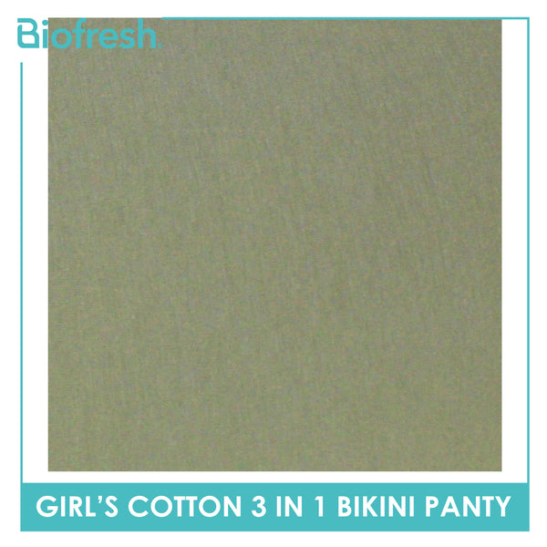 Biofresh Girls’ Antimicrobial Cotton Bikini Panty 3 pieces in a pack UGPKG521