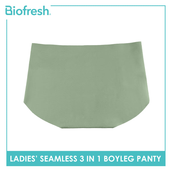 Biofresh Ladies' Antimicrobial Seamless Boyleg Panty 3 pieces in a pack ULPHG4401